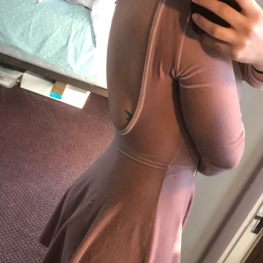 American Apparel Velvet Skater Dress